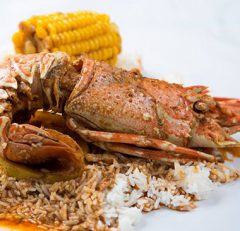 Lobster with corn
